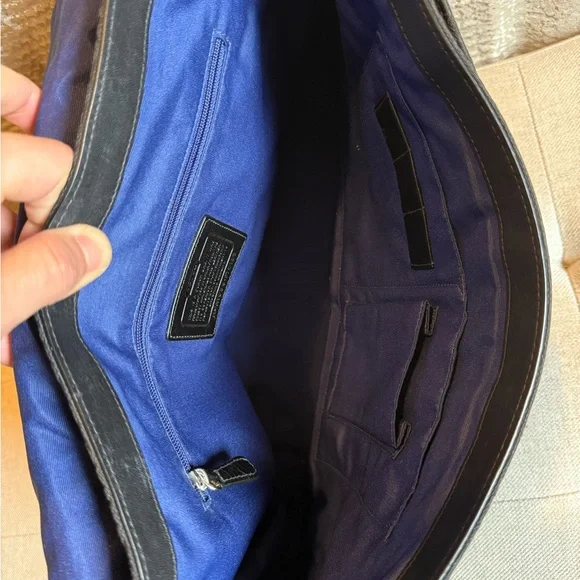 Coach Black Signature Messenger Bag